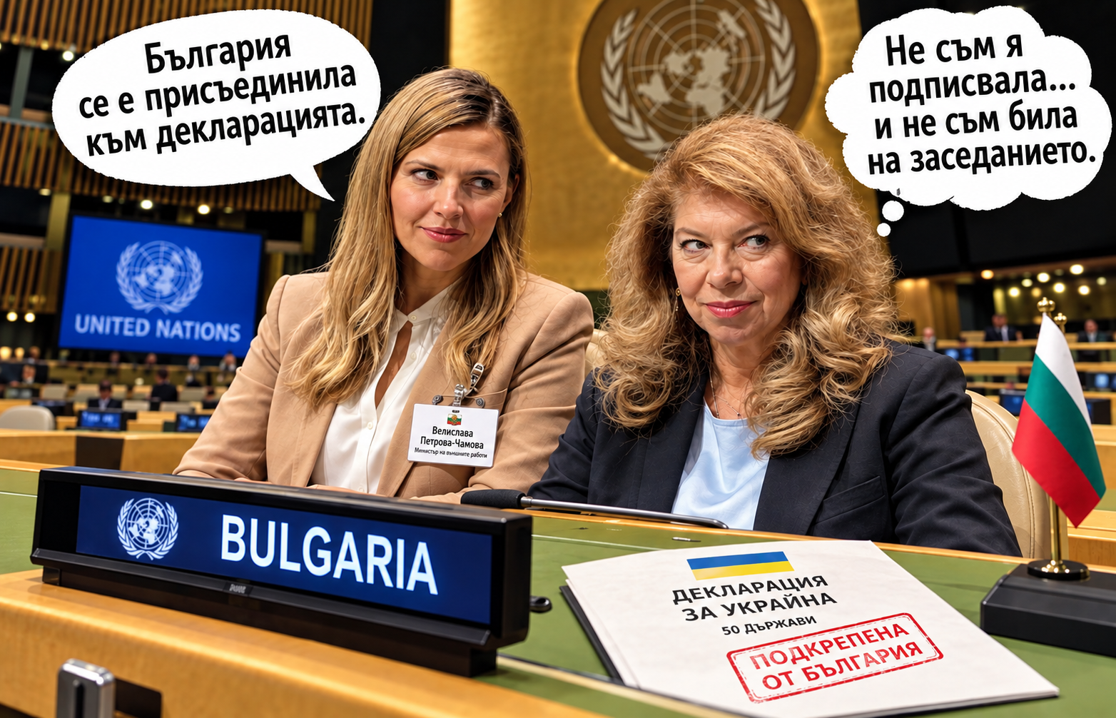 България подкрепя ли мира само на думи? Противоречията между Йотова и МВнР за мирна декларацията за Украйна