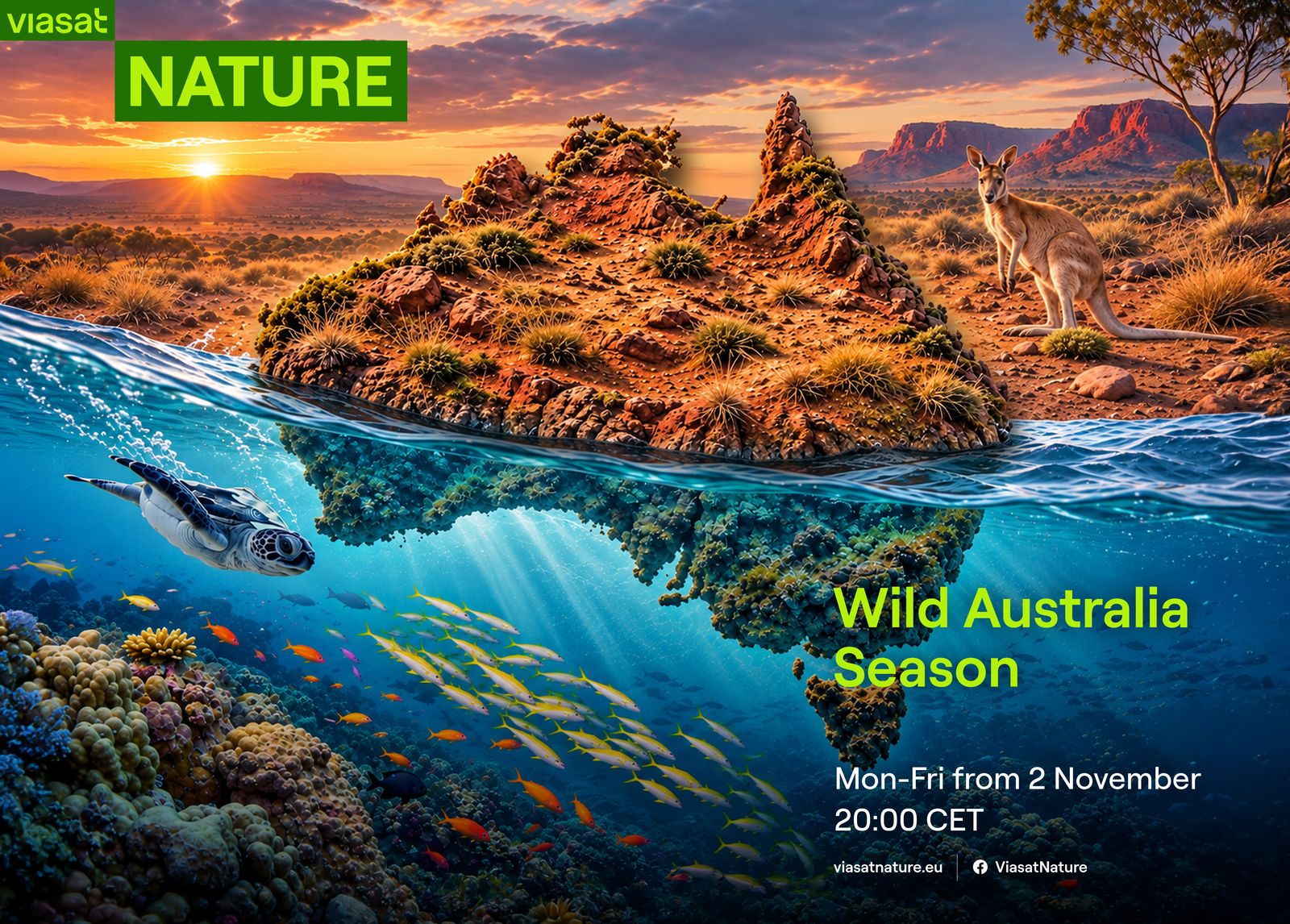 Сезон на Дивата Австралия и Големият бариерен риф по VIASAT NATURE